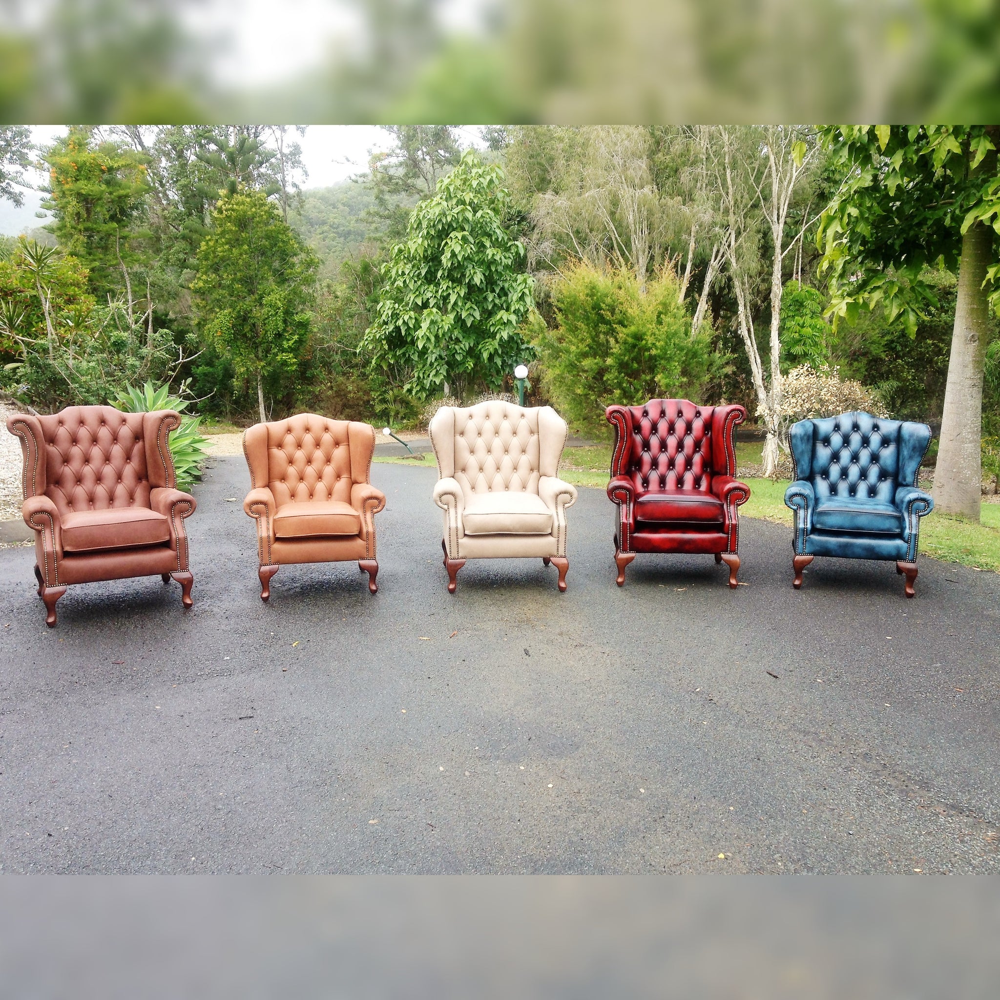 Chesterfield Wingback Chairs