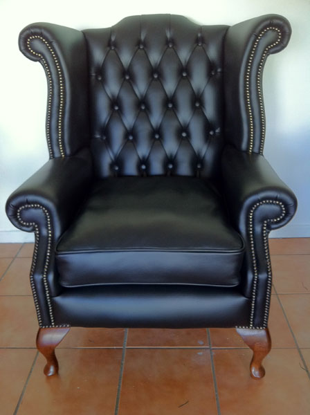 Chesterfield Scroll Wing Chair