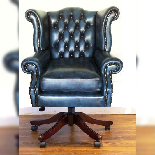 Chesterfield Farnworth Scroll Wing Swivel Chair